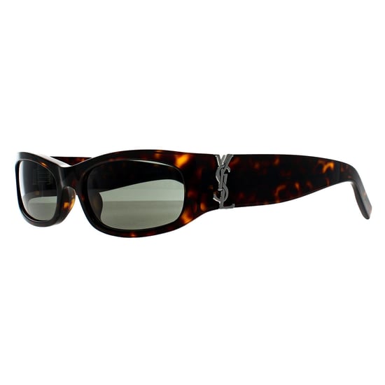 Saint Laurent Rectangle Womens Dark Spotted Havana Grey SL M152 - Image 2