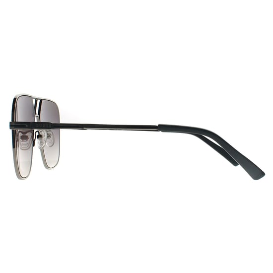 Guess Aviator Unisex Glänzend Leicht Nickeltin Rauch Grau Gradient GO00066 - Image 3