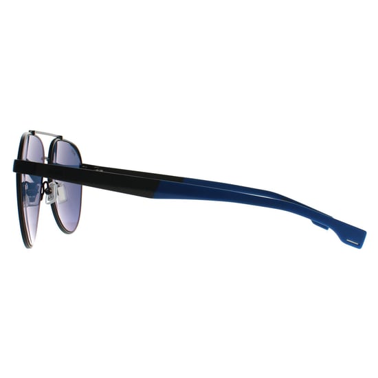 Hugo Boss Aviator Herren Matt Schwarz Blau Blau BOSS 1485/S - Image 3