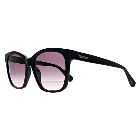 Max Mara Square Womens Glänzend Schwarz Rauch Grau Gradient MM0042 Logo9 - Image 2