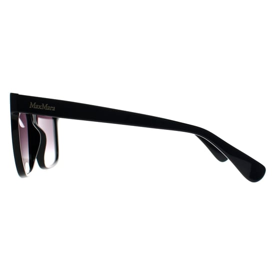 Max Mara Square Womens Glänzend Schwarz Rauch Grau Gradient MM0042 Logo9 - Image 3