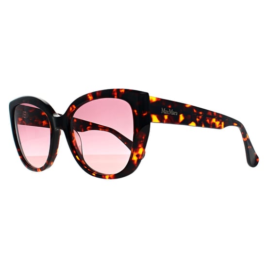 Max Mara Cat Eye Damen Rot Havanna Bordeaux Farbverlauf MM0040 Logo 11 - Image 2
