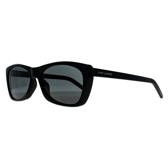 Saint Laurent Rectangle Womens Glänzend Schwarz Grau SL 613 - Image 2
