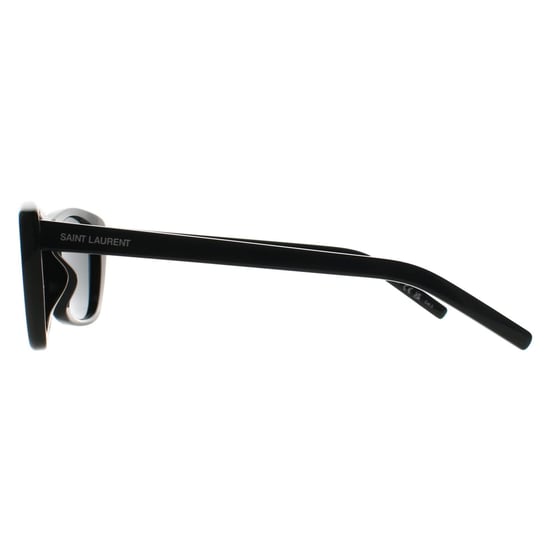 Saint Laurent Rectangle Womens Glänzend Schwarz Grau SL 613 - Image 3