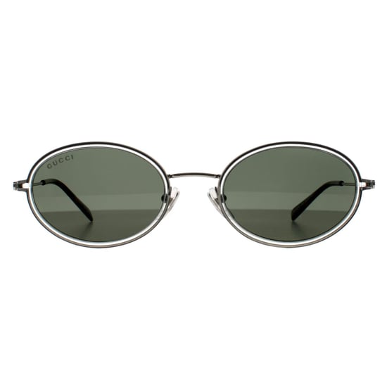 Gucci Oval Womens Silber Grau GG1980S - Image 1