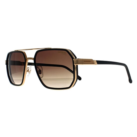 Carrera Rectangle Mens Matte Schwarz Gold Schwarz Braun Grün Anti Reflex 1069/S - Image 2