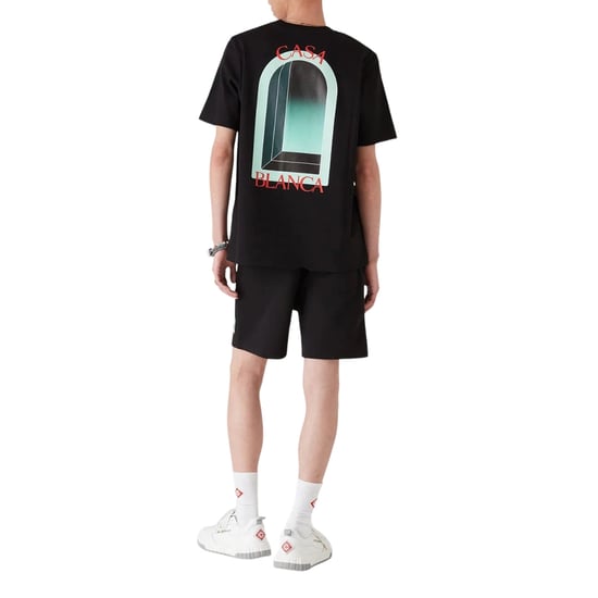 Casablanca L'arche Design Schwarzes T-shirt - Image 4