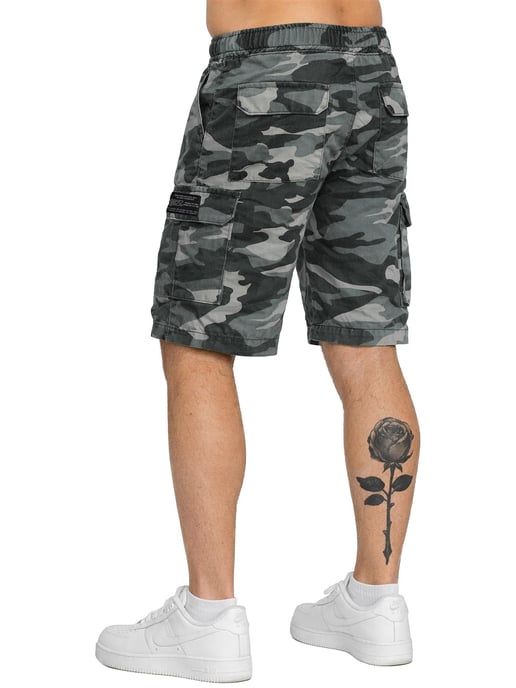 Enzo | Herren Camouflage Cargo-Shorts - Image 3