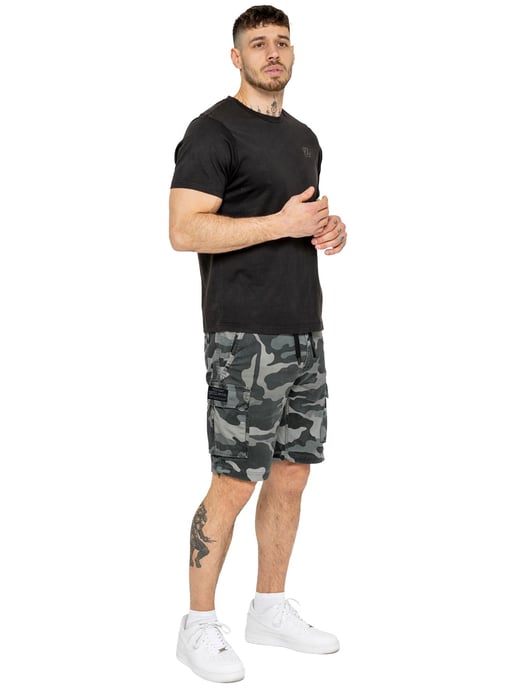 Enzo | Herren Camouflage Cargo-Shorts - Image 4