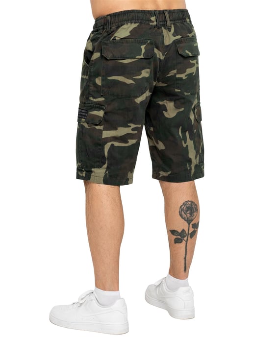 Enzo | Herren Camouflage Cargo-Shorts - Image 3