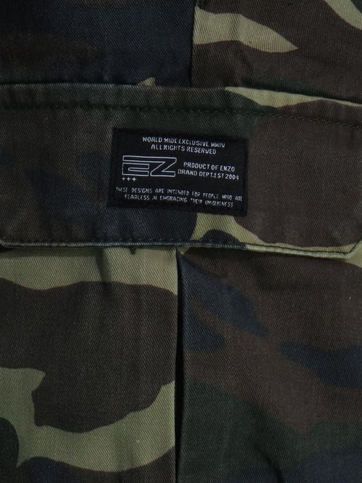 Enzo | Herren Camouflage Cargo-Shorts - Image 4