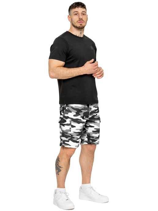Enzo | Herren Camouflage Cargo-Shorts - Image 5