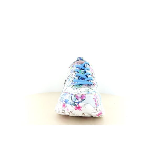Laura Vita Damen-Sneaker Sofiao 07, blau-rosa, mit Blumenmuster, aus Leder, Plateau. - Image 6