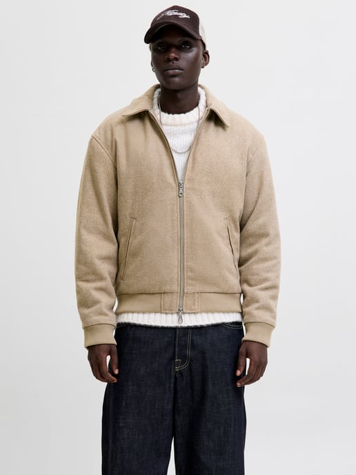 Jack & Jones Sommer Bomberjacke Beige - Image 2