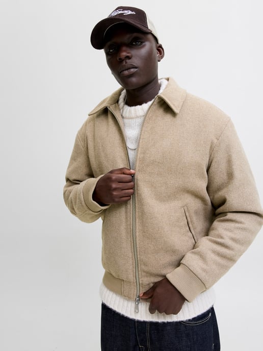 Jack & Jones Sommer Bomberjacke Beige - Image 3
