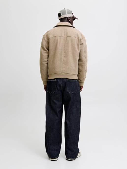 Jack & Jones Sommer Bomberjacke Beige - Image 4
