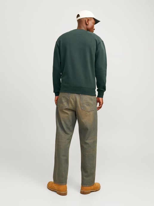 Jack & Jones Pullover Vesterbro Sweatshirt mit Rundhalsausschnitt Grün - Image 2