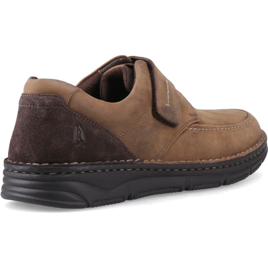 Hush Puppies Forde Leder Slipper für Herren mit Klettverschluss in Tan - Image 2