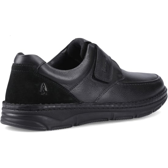 Hush Puppies Forde Leder Slipper für Herren mit Touch-Verschluss in Schwarz - Image 2