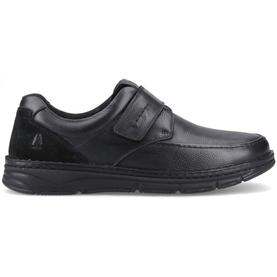 Hush Puppies Forde Leder Slipper für Herren mit Touch-Verschluss in Schwarz - Image 5