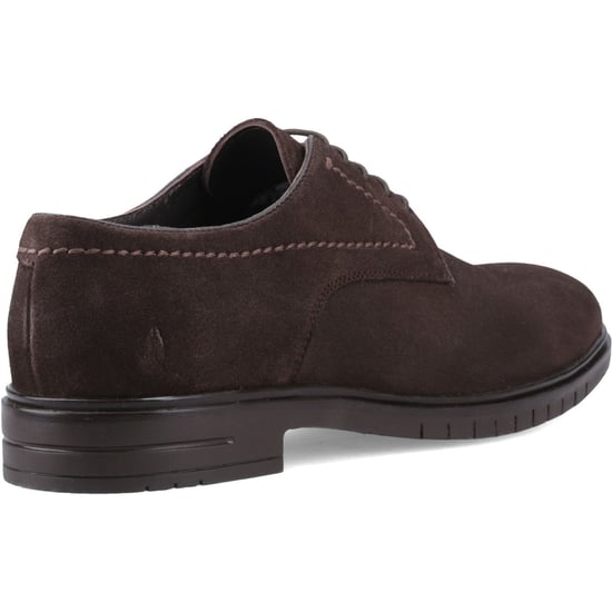 Hush Puppies Sterling Suede Leather Men's Chocolate Lace-Up Shoes - Image 2