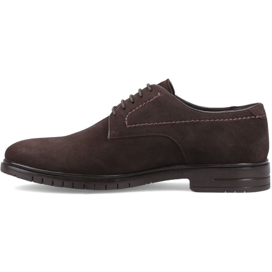Hush Puppies Sterling Suede Leather Men's Chocolate Lace-Up Shoes - Image 4