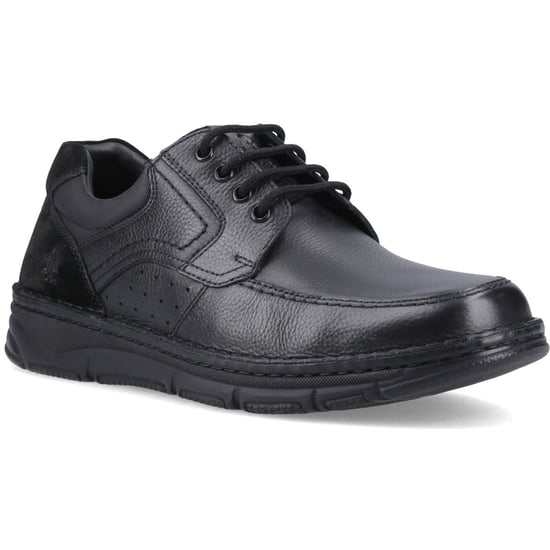 Hush Puppies Franklin Schnür-Leder-Herren Slipper schwarz - Image 1