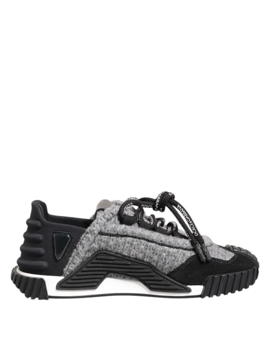 Dolce & Gabbana Schwarz Grau NS1 NiedrigschnittSneaker - Image 2