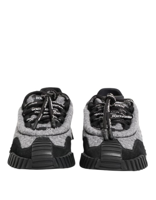 Dolce & Gabbana Schwarz Grau NS1 NiedrigschnittSneaker - Image 3