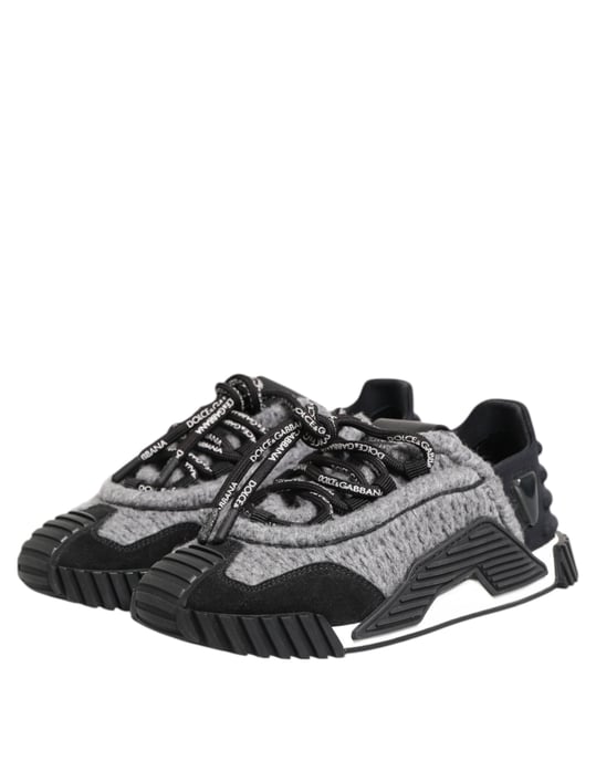 Dolce & Gabbana Schwarz Grau NS1 NiedrigschnittSneaker - Image 5