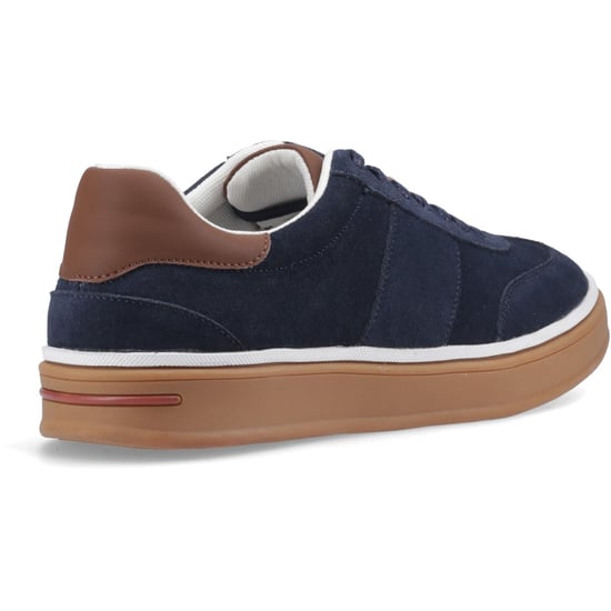 Hush Puppies Carlos Wildlederleder Herren Sneakers in Marineblau - Image 2