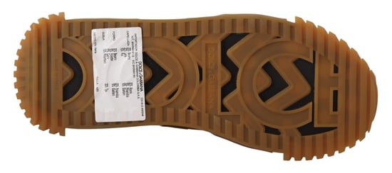 Dolce & Gabbana Schwarze Weiße Stoff Schnürsenkel NS1 Sneakers - Image 5