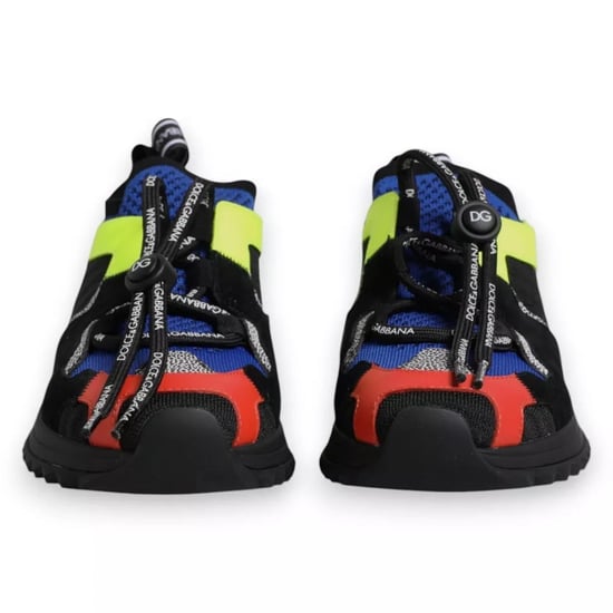 Dolce & Gabbana Mehrfarbige Mesh Sorrento Trekking Sneakers Schuhe - Image 5