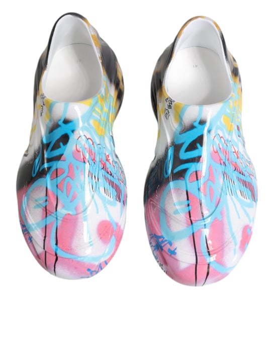 Dolce & Gabbana Mehrfarbige Graffiti Daymaster Sneakers Schuhe - Image 3