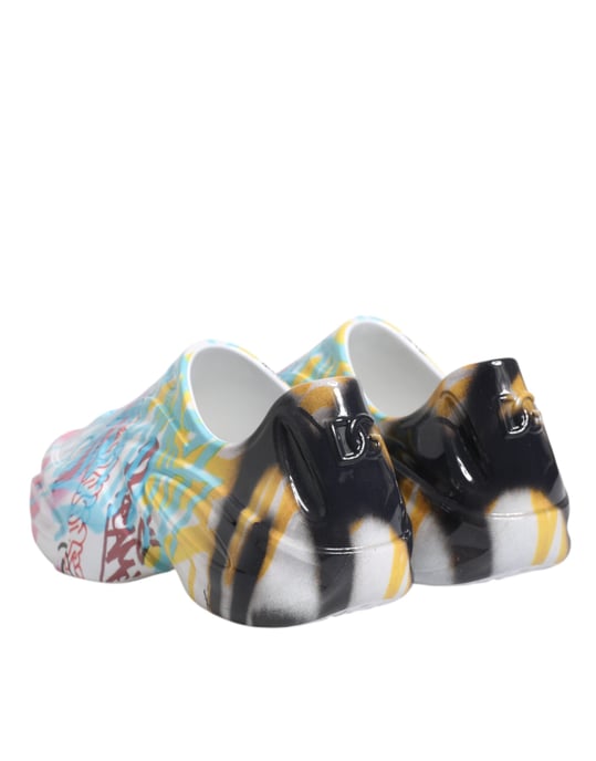 Dolce & Gabbana Mehrfarbige Graffiti Daymaster Sneakers Schuhe - Image 5