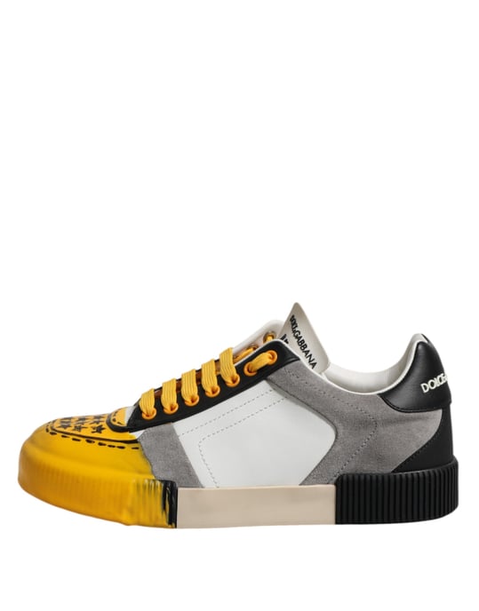 Dolce & Gabbana Mehrfarbige MIAMI Low Top Sneakers Schuhe - Image 6