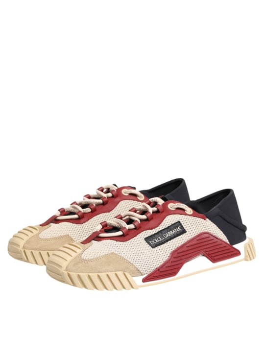 Dolce & Gabbana Multicolor Low Top NS1 Herren Sneaker Schuhe - Image 4