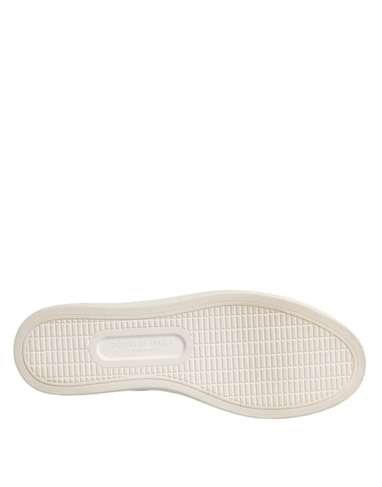 Dolce & Gabbana Weiße Klassische Kalbsleder Sneaker Schuhe - Image 6