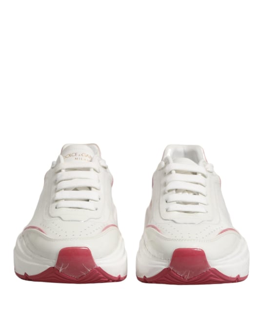 Dolce & Gabbana Weiße Rosa Daymaster Niedrigschuhe Sneakers - Image 2