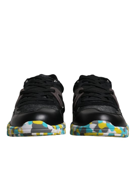 Dolce & Gabbana Schwarze Polyester Low-Top Herren Sneaker Schuhe - Image 2