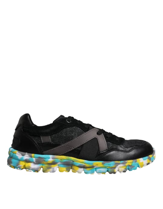 Dolce & Gabbana Schwarze Polyester Low-Top Herren Sneaker Schuhe - Image 6