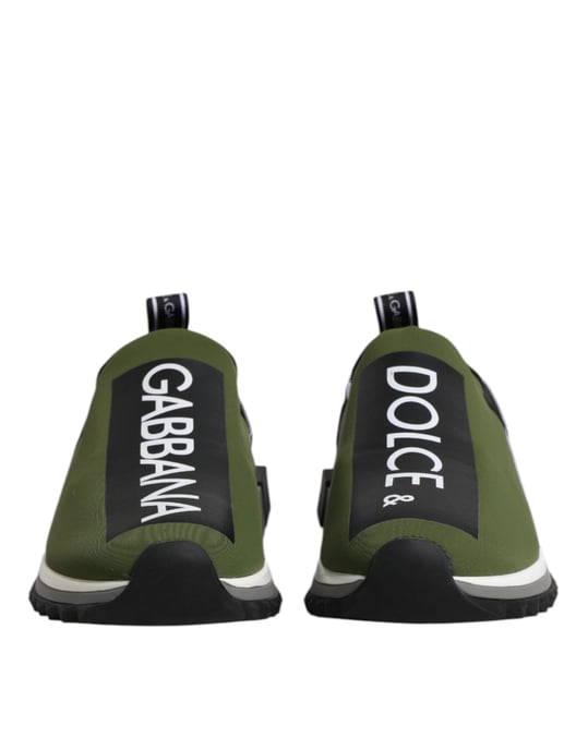 Dolce & Gabbana Grünes Logo Niedrigschnitt Sorrento Herren Sneaker Schuhe - Image 2