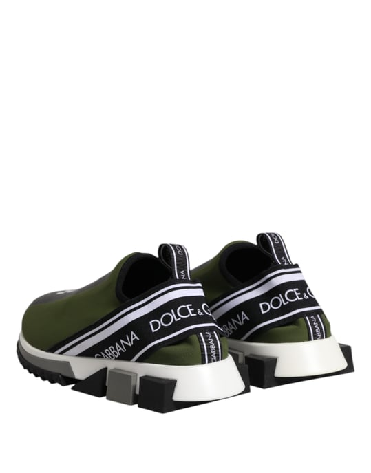 Dolce & Gabbana Grünes Logo Niedrigschnitt Sorrento Herren Sneaker Schuhe - Image 5