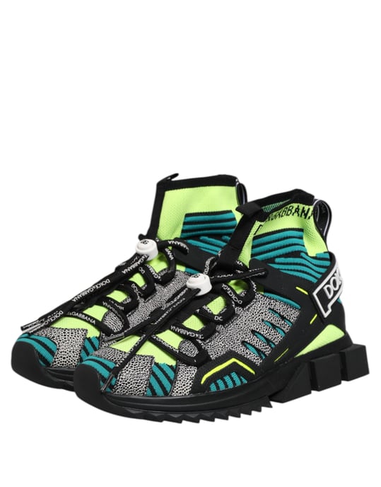 Dolce & Gabbana Mehrfarbige Sorrento Socken Herren Sneaker Schuhe - Image 4