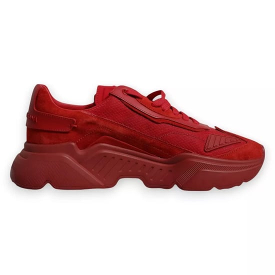 Dolce & Gabbana Rote Leder Daymaster Low Top Sneakers Schuhe - Image 5