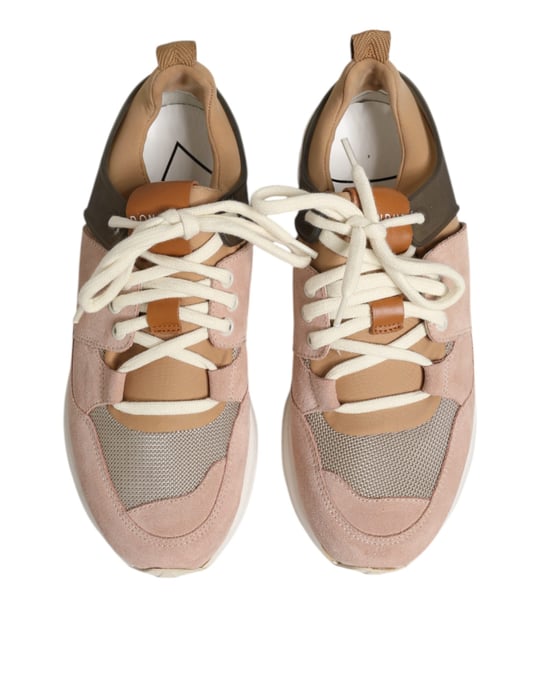 Dondup Mehrfarbige Wildleder Niedrigschnitt Damen Sneakers Schuhe - Image 3