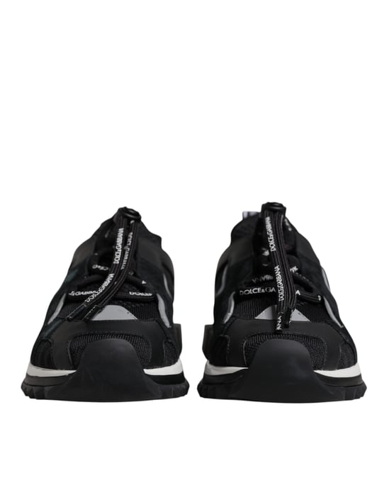Dolce & Gabbana Schwarze Netz Sorrento Trekking Sneaker Schuhe - Image 2