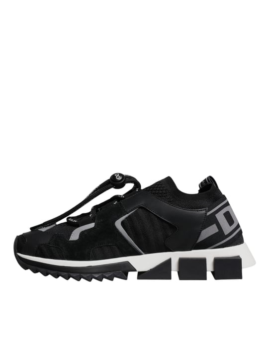 Dolce & Gabbana Schwarze Netz Sorrento Trekking Sneaker Schuhe - Image 5