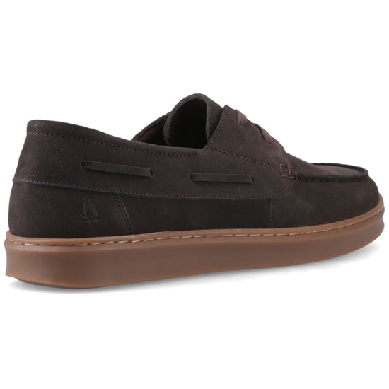 Hush Puppies Madden Leder Herren Schokoladen Bootsschuhe - Image 2