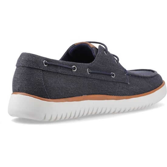Hush Puppies Daniel Canvas Segelschuhe für Herren in Marineblau - Image 2